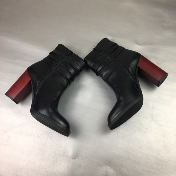 Firenze Aston black stud leather ankle boots - Picture 6 of 13